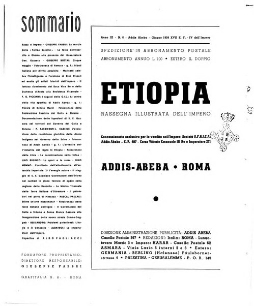 Etiopia rassegna illustrata dell'Impero