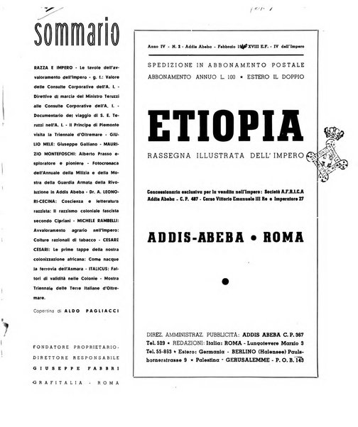 Etiopia rassegna illustrata dell'Impero