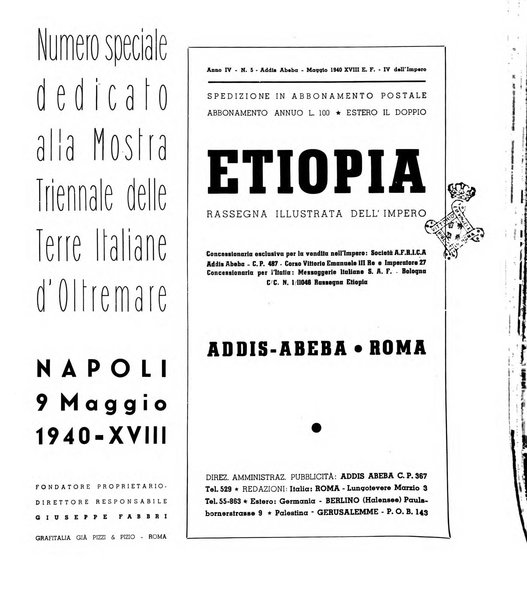 Etiopia rassegna illustrata dell'Impero