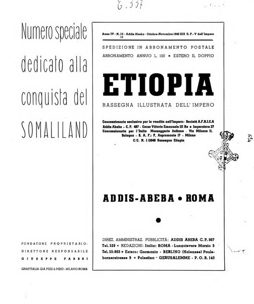 Etiopia rassegna illustrata dell'Impero