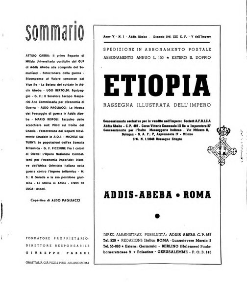 Etiopia rassegna illustrata dell'Impero