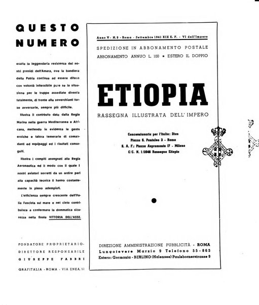 Etiopia rassegna illustrata dell'Impero