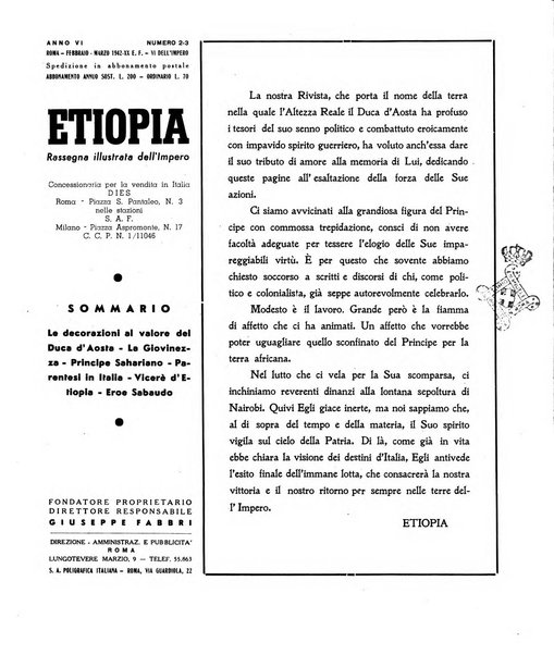 Etiopia rassegna illustrata dell'Impero