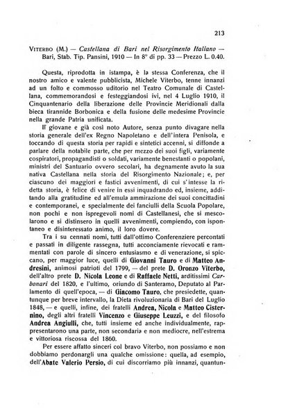 Archivio pugliese del risorgimento italiano rivista storica trimestrale