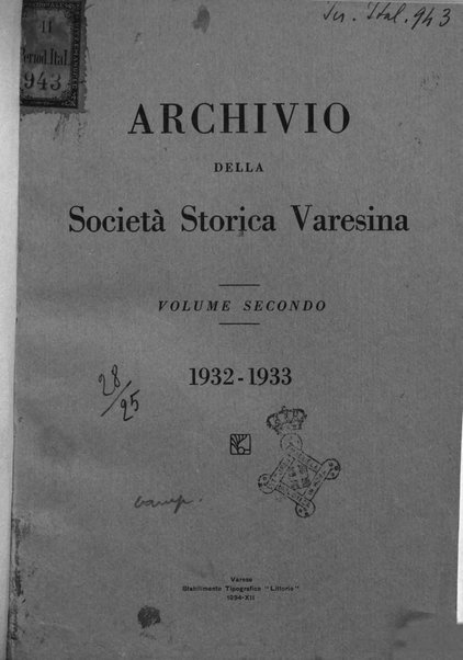 Archivio della Società storica varesina