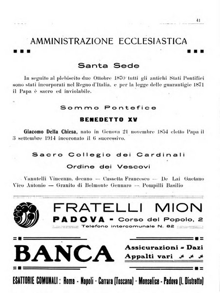 Guida di Padova amministrativa, commerciale, industriale
