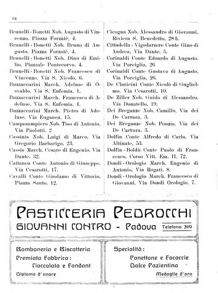 Guida di Padova amministrativa, commerciale, industriale