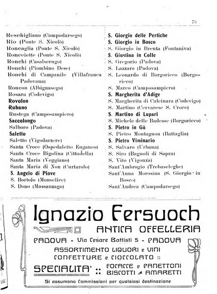 Guida di Padova amministrativa, commerciale, industriale