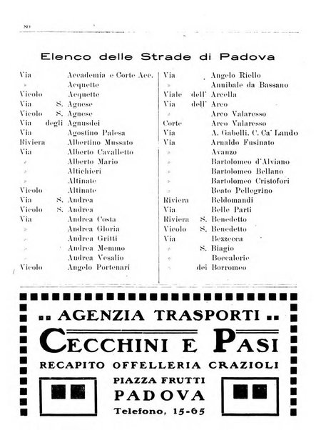 Guida di Padova amministrativa, commerciale, industriale