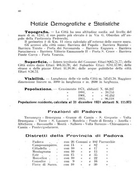Guida di Padova amministrativa, commerciale, industriale