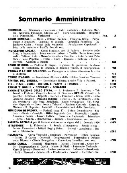 Guida di Padova amministrativa, commerciale, industriale