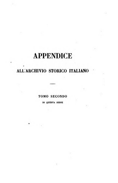 Archivio storico italiano. Appendice