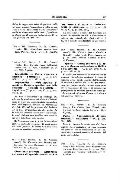 Rivista penale. Massimario di giurisprudenza delle sezioni penali della corte di cassazione