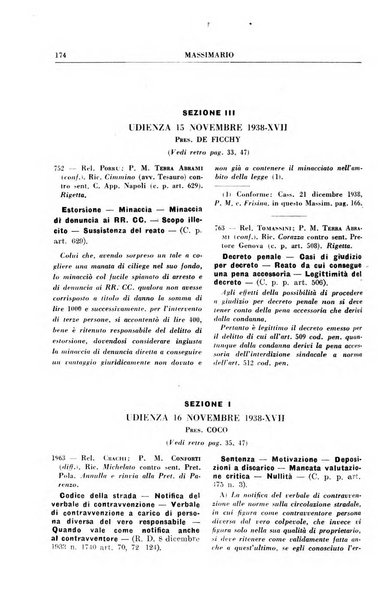 Rivista penale. Massimario di giurisprudenza delle sezioni penali della corte di cassazione