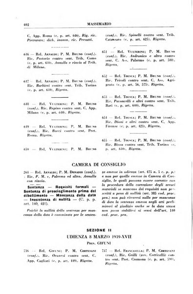 Rivista penale. Massimario di giurisprudenza delle sezioni penali della corte di cassazione