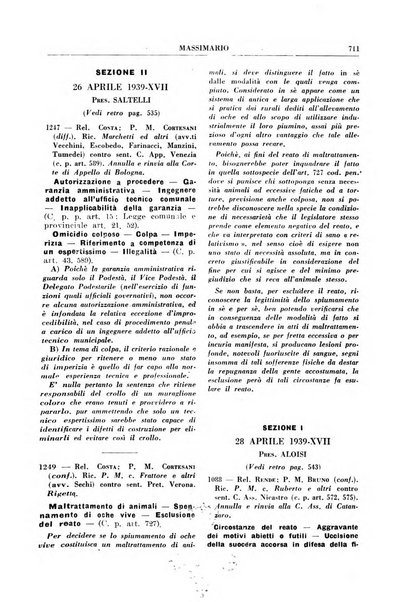 Rivista penale. Massimario di giurisprudenza delle sezioni penali della corte di cassazione