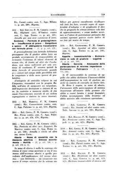 Rivista penale. Massimario di giurisprudenza delle sezioni penali della corte di cassazione