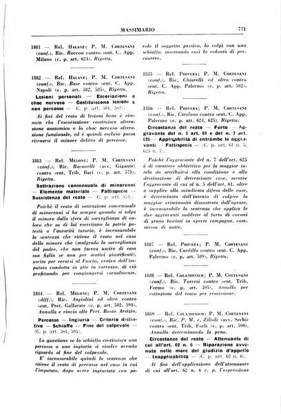 Rivista penale. Massimario di giurisprudenza delle sezioni penali della corte di cassazione