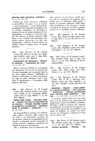 Rivista penale. Massimario di giurisprudenza delle sezioni penali della corte di cassazione