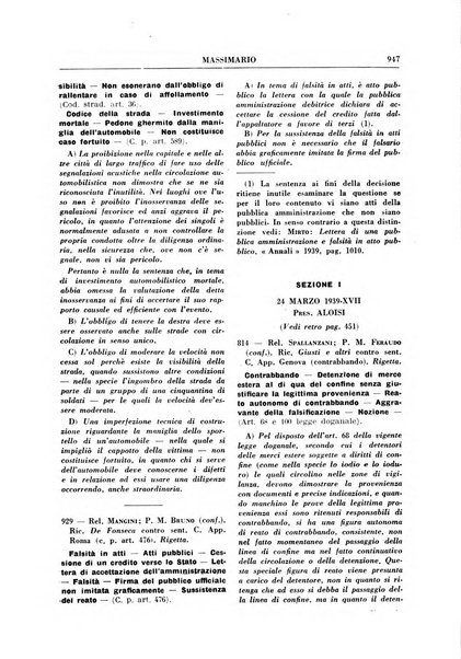 Rivista penale. Massimario di giurisprudenza delle sezioni penali della corte di cassazione