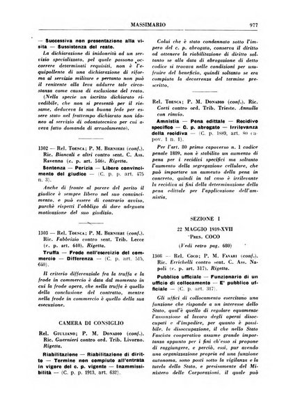 Rivista penale. Massimario di giurisprudenza delle sezioni penali della corte di cassazione