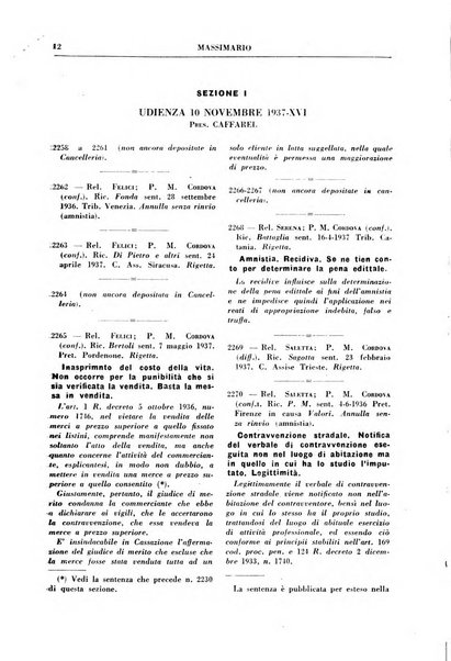 Rivista penale. Massimario di giurisprudenza delle sezioni penali della corte di cassazione