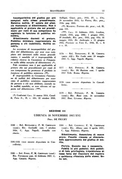 Rivista penale. Massimario di giurisprudenza delle sezioni penali della corte di cassazione