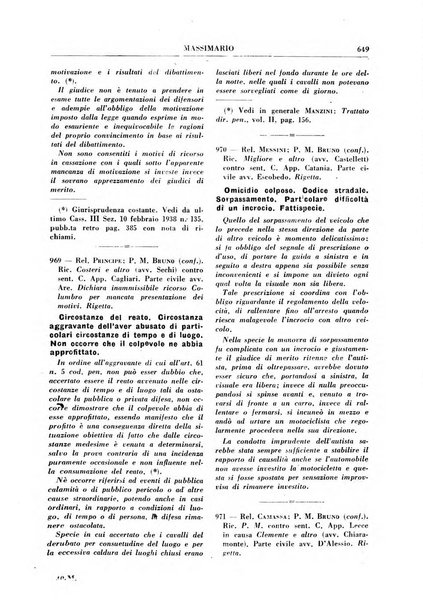 Rivista penale. Massimario di giurisprudenza delle sezioni penali della corte di cassazione