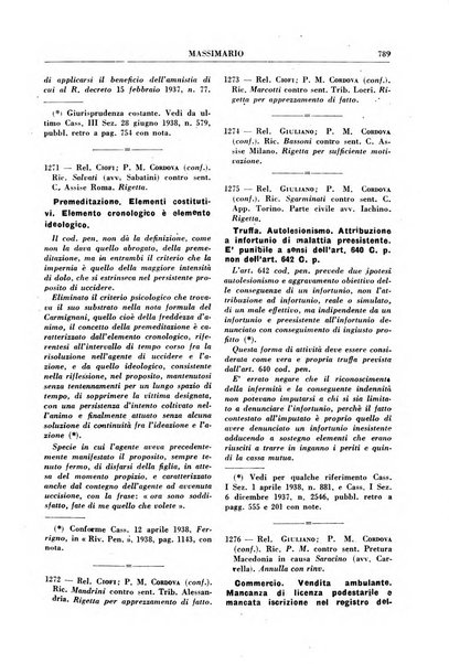 Rivista penale. Massimario di giurisprudenza delle sezioni penali della corte di cassazione