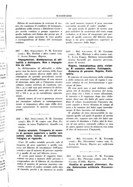 Rivista penale. Massimario di giurisprudenza delle sezioni penali della corte di cassazione