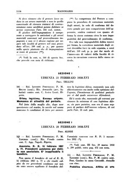 Rivista penale. Massimario di giurisprudenza delle sezioni penali della corte di cassazione