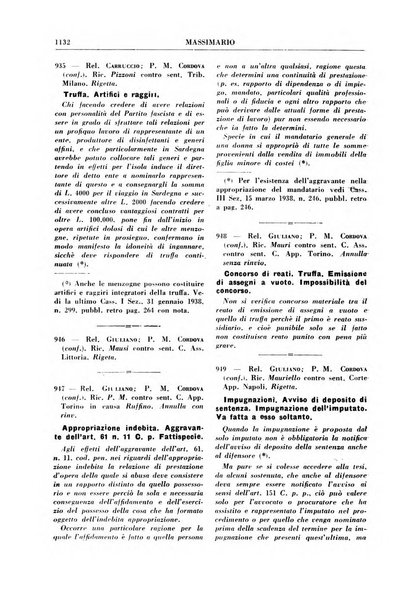 Rivista penale. Massimario di giurisprudenza delle sezioni penali della corte di cassazione