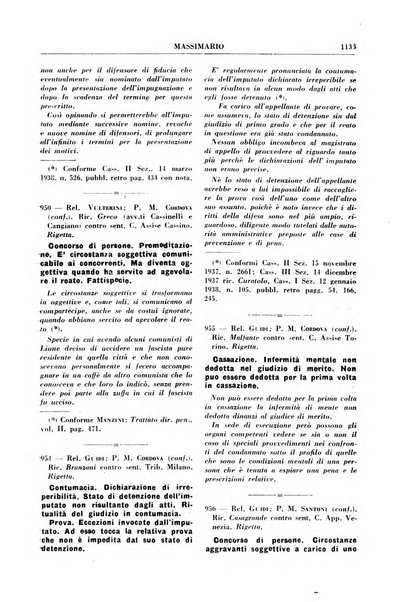 Rivista penale. Massimario di giurisprudenza delle sezioni penali della corte di cassazione