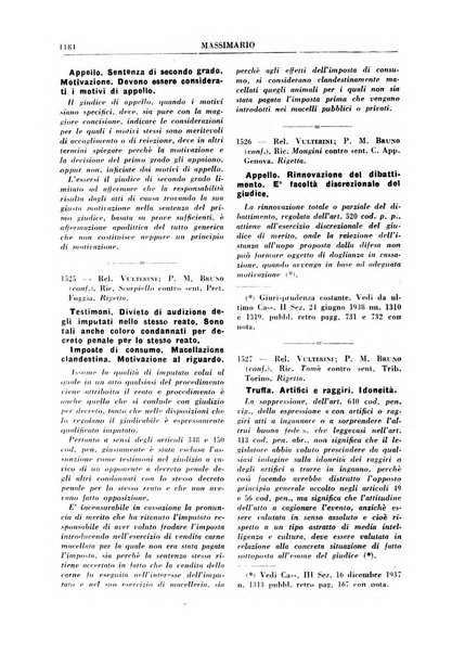 Rivista penale. Massimario di giurisprudenza delle sezioni penali della corte di cassazione