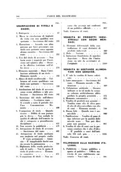 Rivista penale. Massimario di giurisprudenza delle sezioni penali della corte di cassazione