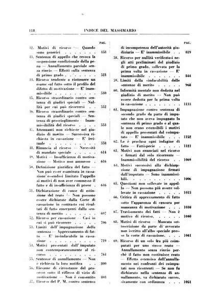 Rivista penale. Massimario di giurisprudenza delle sezioni penali della corte di cassazione