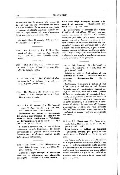 Rivista penale. Massimario di giurisprudenza delle sezioni penali della corte di cassazione