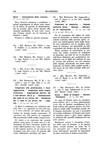 Rivista penale. Massimario di giurisprudenza delle sezioni penali della corte di cassazione