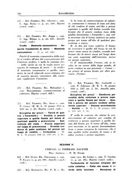 Rivista penale. Massimario di giurisprudenza delle sezioni penali della corte di cassazione