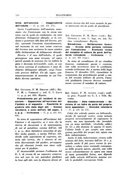 Rivista penale. Massimario di giurisprudenza delle sezioni penali della corte di cassazione