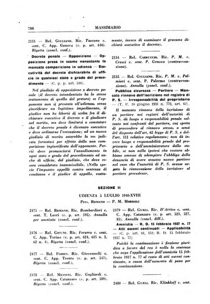 Rivista penale. Massimario di giurisprudenza delle sezioni penali della corte di cassazione