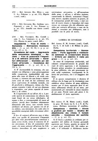 Rivista penale. Massimario di giurisprudenza delle sezioni penali della corte di cassazione