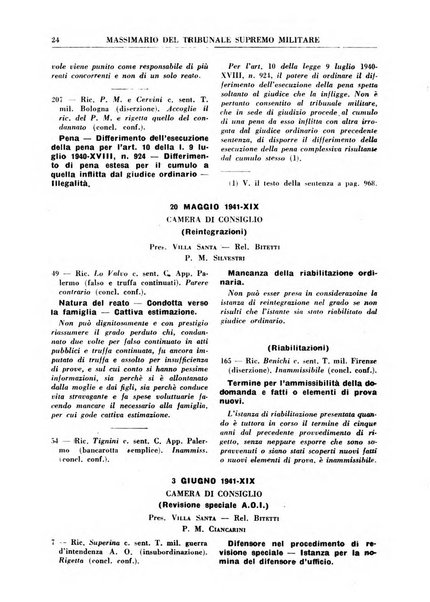 Rivista penale. Massimario di giurisprudenza delle sezioni penali della corte di cassazione