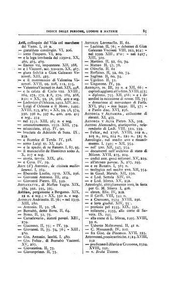 Archivio storico lombardo. Indici della serie...