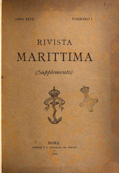 Rivista marittima. Supplemento