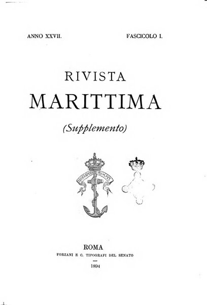 Rivista marittima. Supplemento