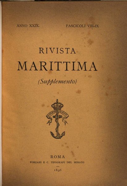 Rivista marittima. Supplemento