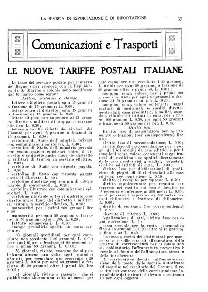 Rivista di esportazione e di importazione