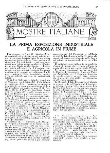 Rivista di esportazione e di importazione