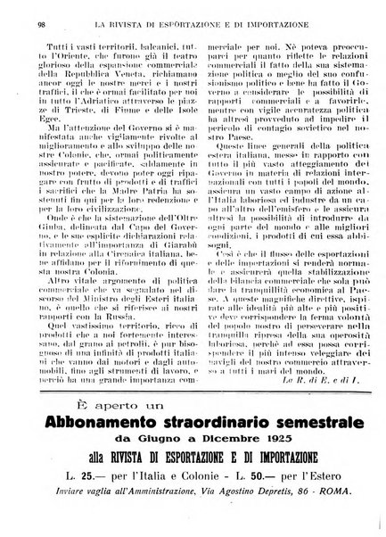 Rivista di esportazione e di importazione